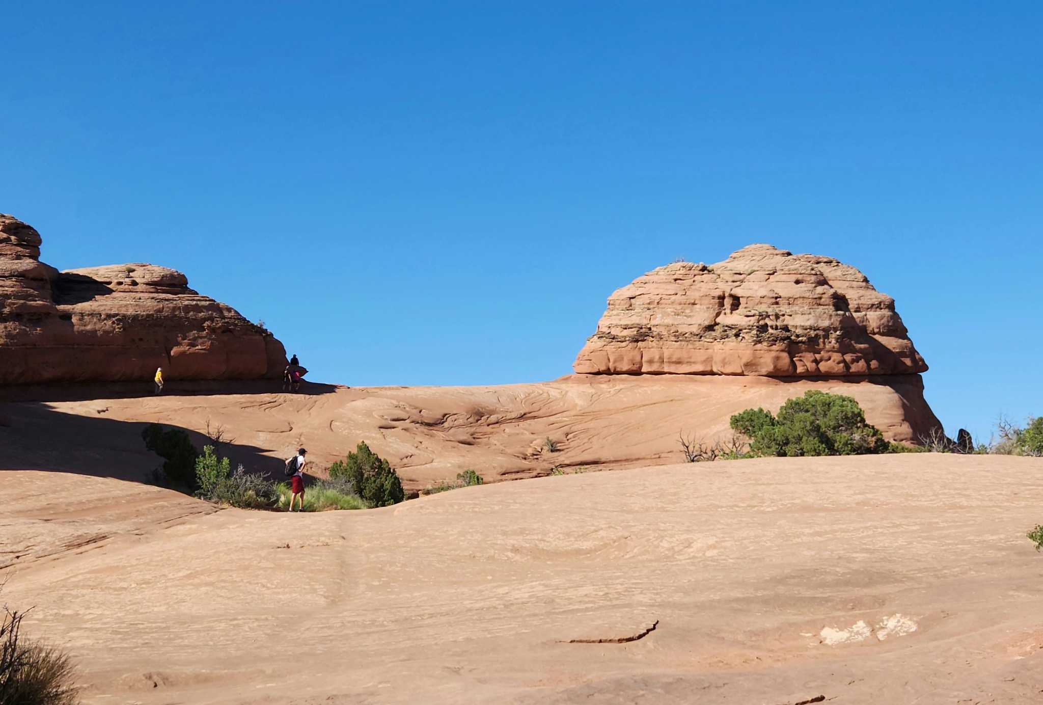 Desert landscape with mountains in Morocco